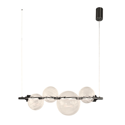 Lampa wisząca Playa szklane klosze kula 4-punktowa LED 3000K regulowana