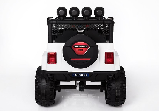 Auto na Akumulator S2388 Pilot Światła LED Radio Jeep Biały 4x45W