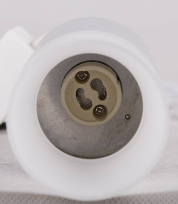Lampa sufitowa tuba szara z mrożonym szkłem GU10 natynkowa