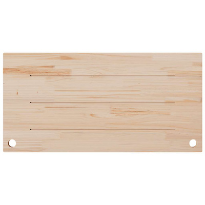 vidaXL Blat biurka, biały, 100x60x2,5 cm, lite drewno sosnowe