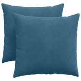 Poduszki na sofę 2 pcs Niebieski 45 x 45 cm Tkanina sztruksowa
