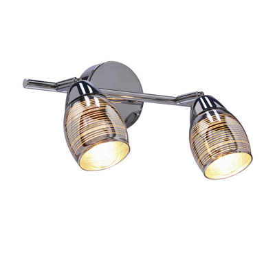 Lampa sufitowa MILTON listwa ze szklanymi kloszami regulowana 2-punktowa do kuchni