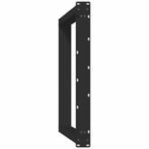 Nogi do stołu jadalnego w kształcie litery U 2 szt. Czarne 70x(72-73) cm Stal