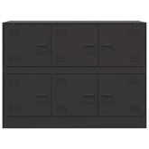 Szafka, czarna, 99x39x73 cm, stalowa