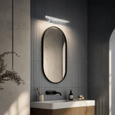 Lampa ścienna kinkiet 7W LED rurka trójkątna z wyłącznikiem chrom FORTE 20-27030