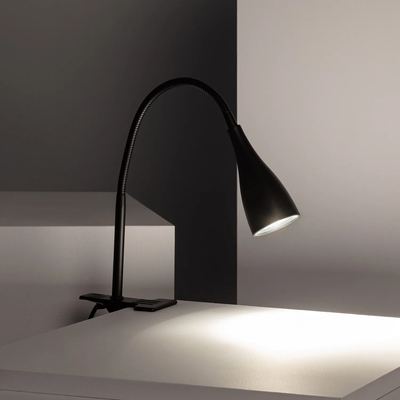 Lampa z Klamrą Czarna Abruzzo Vincenzo GU10