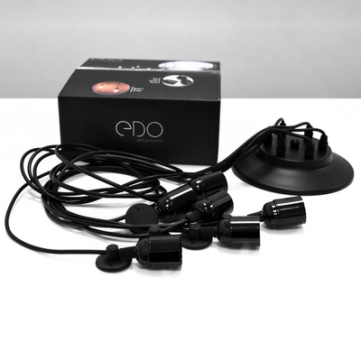 Lampa wisząca pająk ARANEA 6xE27 czarny EDO777189 EDO Solutions