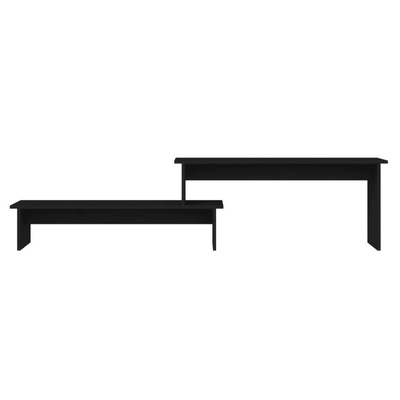 vidaXL Szafka pod TV, czarna, 180x30x43 cm, materiał drewnopochodny