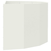 Donica Biały 120 x 60 x 50 cm Stal