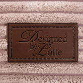 Designed by Lotte Legowisko dla psa, prążkowane, różowe, 80x70x22 cm