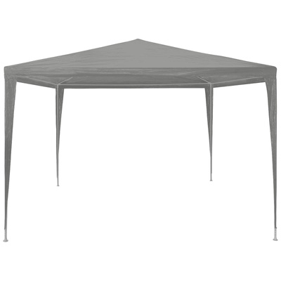 Namiot Imprezowy Jasnoszary 300 x 300 x 255 cm PE i stal