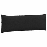 Poduszki na sofę 2 pcs Czarny 120 x 40 cm tkanina