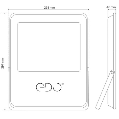 Naświetlacz MODAN LED 100W 4000K neutralna 13700lm IP65 EDO777286 EDO Solutions