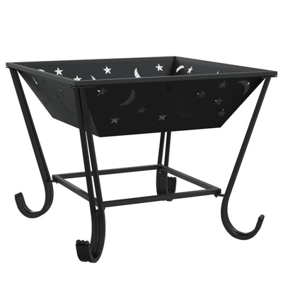 vidaXL Palenisko z pogrzebaczem, 50 cm, XXL, stal