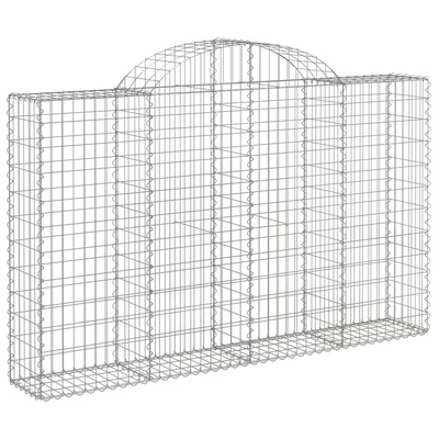 Kosze gabionowe, 30 szt, 200x30x120/140cm, galwanizowane żelazo