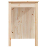 vidaXL Biurko, 100x50x75 cm, lite drewno sosnowe