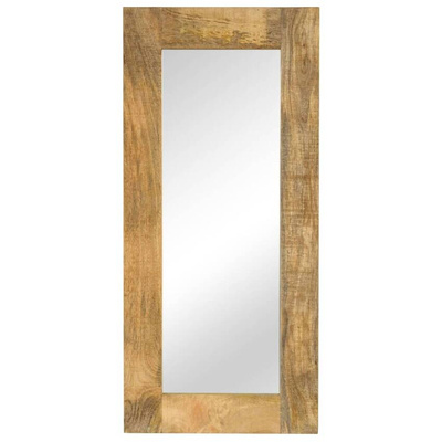 vidaXL Lustro z ramą z litego drewna mango, 50 x 110 cm
