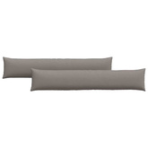 Poduszki na sofę 2 pcs Ciemnoszary 200 x 40 cm tkanina