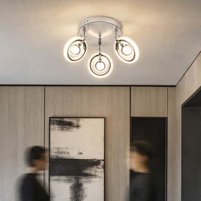 Lampa sufitowa Celt spot regulowana 3-punktowa do salonu LED metalowa