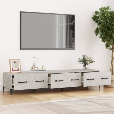 vidaXL Szafka pod TV, szarość betonu, 150x34,5x30 cm