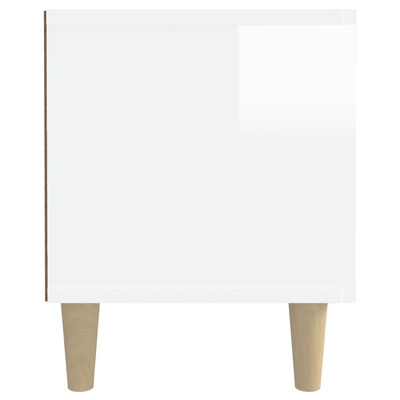 Szafka pod TV, wysoki połysk, biała, 180x31,5x40 cm vidaXL