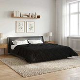 Kołdra na cały rok Kwiłtowany Czarny 200 x 200 cm