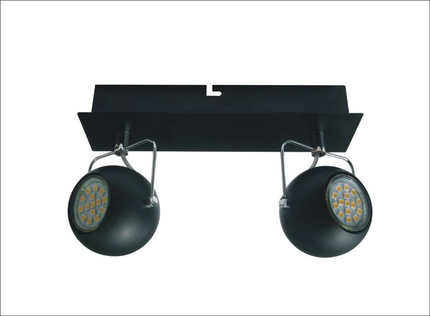 Lampa sufitowa TONY listwa regulowana 2-punktowa do salonu metalowa
