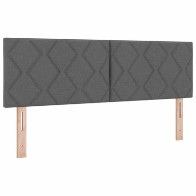 Łóżko kontynentalne z materacem ciemnoszary 160 x 200 cm