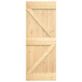 Drzwi przesuwne Naturalny i czarny 70 x 210 cm