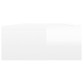 vidaXL Szafka pod TV z LED, biała z połyskiem, 120x35x15,5 cm