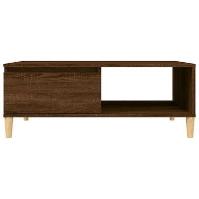 Stolik kawowy, brązowy dąb, 90x60x35cm, materiał drewnopochodny