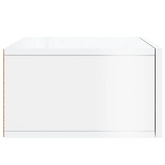 vidaXL Wiszące szafki nocne, 2 szt., białe z połyskiem, 35x35x20 cm model standard