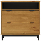 vidaXL Komoda FLAM, 80x40x80 cm, lite drewno sosnowe