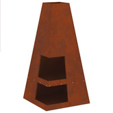 Kominek Brązowy 50 x 50 x 100 cm