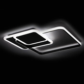 Lampa sufitowa dekoracyjna LED 72W czarna + pilot dl-f06