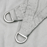 Żagiel przeciwsłoneczny, jasnoszary, 3x3 m, 100% poliester