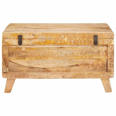 Skrzynia do przechowywania 70 x 35 x 40 cm lite drewno mango