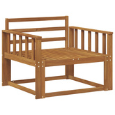 Środkowa sofa ogrodowa naturalny