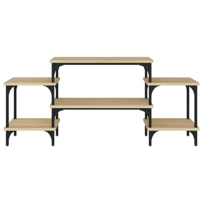 vidaXL Szafka pod TV, dąb sonoma, 117x35x52cm, materiał drewnopochodny