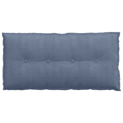 Poduszka na plecy Niebieski 100 x 50 cm Tkanina sztruksowa