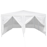 Namiot Imprezowy Biały 400 x 400 x 266 cm Polietylen