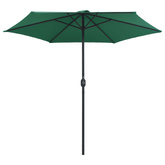 Parasol ogrodowy na aluminiowym słupku, 270x246 cm, zielony