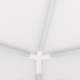 vidaXL Namiot imprezowy ze ściankami, 4x4 m, biały, 90 g/m²