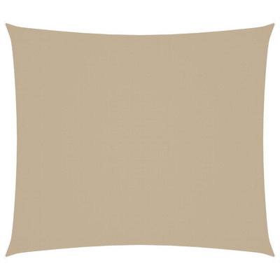 Prostokątny żagiel ogrodowy, tkanina Oxford, 2,5x3 m, beżowy