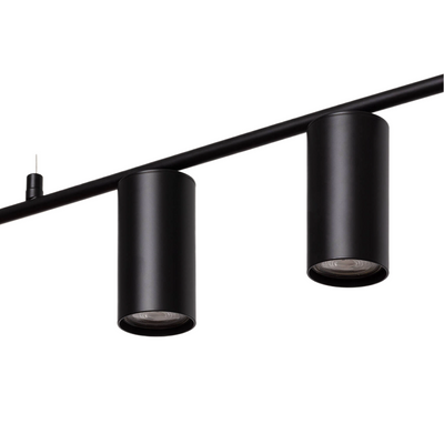 Lampa Wisząca Liniowa Nowoczesna Czarna 120cm Gu10 Abruzzo Cazzata