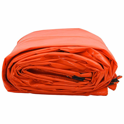 Plandeka 650g / m² pomarańczowy 5 x 7 m Płótno z powłoką PVC