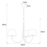 Żyrandol K-4335 z serii SASTO