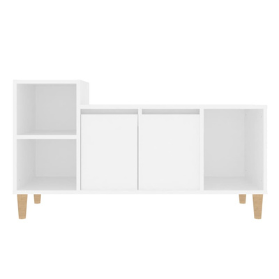 vidaXL Szafka pod TV, biała, 100x35x55 cm, materiał drewnopochodny model standard