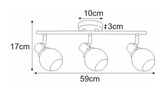 Lampa sufitowa K-8113 z serii DEFIS KAJA