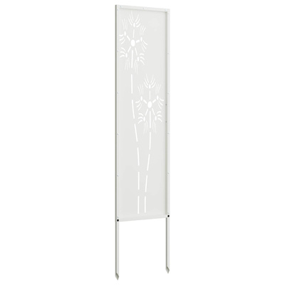 Ekran zapewniający prywatność w ogrodzie Biały 32 x 140 cm